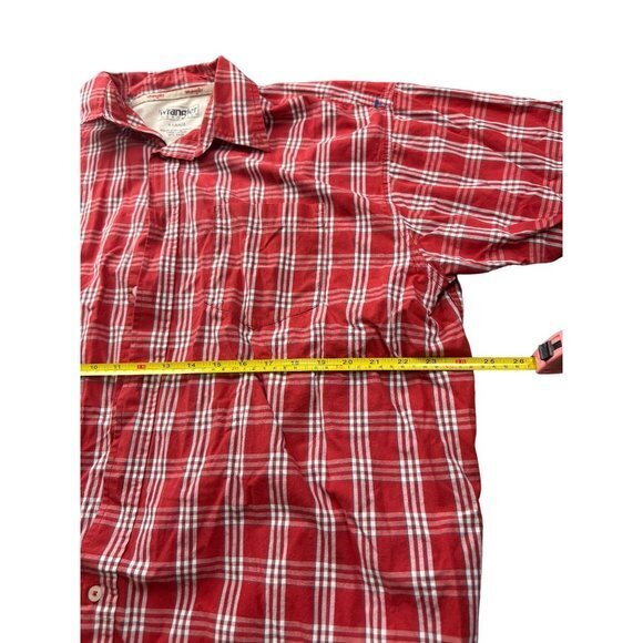 WRANGLER RED BUTTON UP SHIRT SIZE XL | D1 - Picture 5 of 5